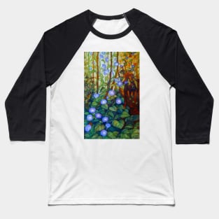 Ipomoea "caerulea blue" Baseball T-Shirt